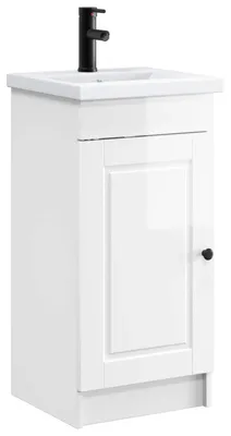 Immagine prodotto di vidaXL Mobile da bagno con lavabo, bianco lucido