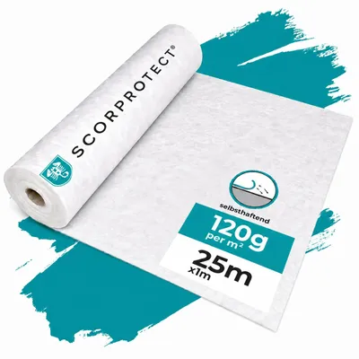 Produktbild von Scorprotect ®TSV Treppenschutzvlies selbsthaftend 120 g/m² weiß 1,00 m x 25 m : 1,00 m x 25 m Abmessung: 1,00 m x 25 m