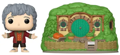 Produktbild von Funko POP! Town Der Herr der Ringe Bilbo Beutlin mit Beutelsend Vinyl-Figur