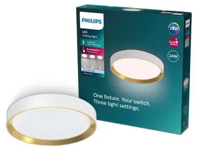 Image de Philips Plafonnier, 24 W, LED, IP20, blanc