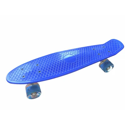 Obrázok produktu pre Pennyboard s LED kolieskami, 56 cm DARK BLUE