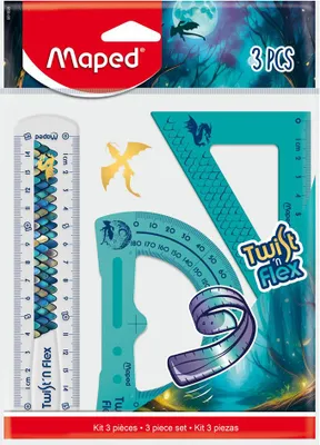 Image de Set de géométrie Dragon Flex 3 pièces MAPED