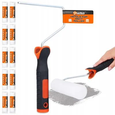 Produktbild von Polax Schaumstoff Farbrolle 18 cm Lack und Farbe