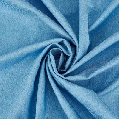Denim Stoff 167 cm x 1,8 m Lichtblauw Katoen-Polyester