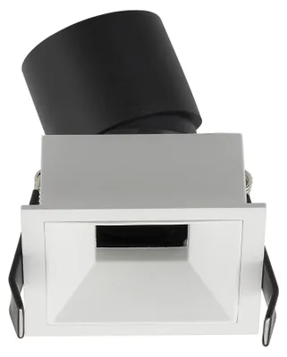 Obrázek produktu pro XPIT – Zapuštěné bodové světlo, čtvercové, 6,8 W, 2700 K, stmívatelné (TRIAC), bílá/bílá