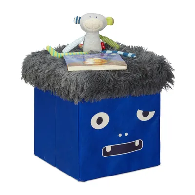 Produktbild von relaxdays Sitzhocker Kinder Monster