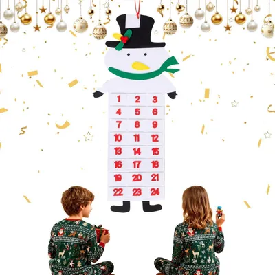 Produktbild von Adventskalender Filz mit 24 Taschen zum Hängen für Weihnachtsgeschenke