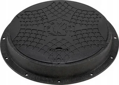 Produktbild von Schachtabdeckung Kanaldeckel Schachtdeckel DN600/800 A15 BabylonPlast™ Schwarz