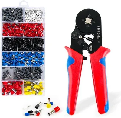 Produktbild von Krimptang Set 1200 Adereindhulzen - Selbstjustierend für 0,25-10 mm²