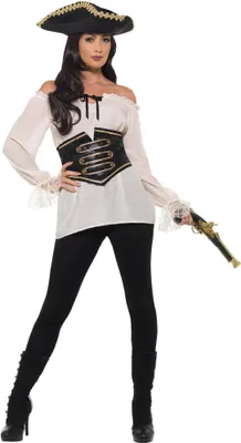 Immagine prodotto di Smiffys - Costume da donna "Deluxe" SM1115 (M) (Bianco)