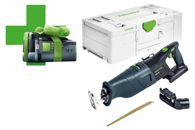 Immagine prodotto di Sega alternativa a batteria Festool RSC 18 EB-Basic-5,0 18 V senza spazzole ( 578409 ) + 1x batteria 5,0 Ah + Systainer - senza caricabatterie