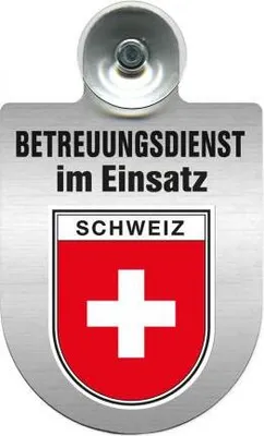 Produktbild von Einsatzschild Windschutzscheibe incl. Saugnapf - Betreuungsdienst im Einsatz - 309728 Color - Region Schweiz