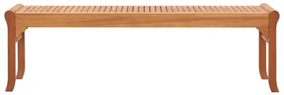 Image de Banc de jardin 3 places 150 cm en bois massif d'eucalyptus