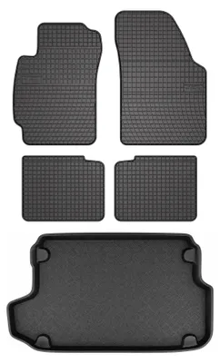 Obrázok produktu pre Gumové autokoberce SolidPRO + vaňa kufra pre: Honda HR-V I 1999-2006 5 ks