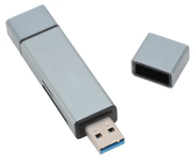 Image de Lecteur de cartes USB 3.0 Plug-and-Play à double connecteur, adaptateur OTG pour ordinateur, mobile et tablette