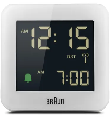 Obrázek produktu pro Braun BC09W-DCF digital radio controlled alarm clock