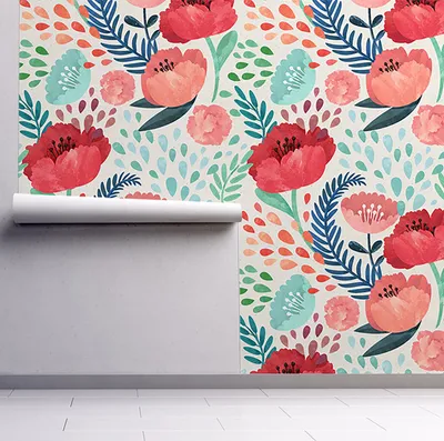 Produktbild von Coloray Fototapete 104x70 cm Latextapete Magicstick - Mohnblume-Mohnblumen
