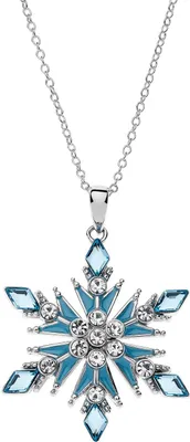 Immagine prodotto di Disney CS00015SRML Collana con ciondolo Ragazza Frozen Neve Cristallo Blu