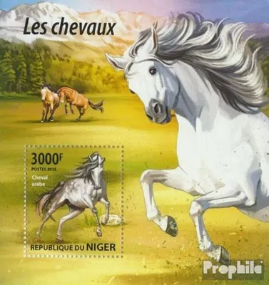Produktbild von Briefmarken Niger 2015 Mi Block 440 (kompl. Ausg.) postfrisch Pferde