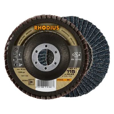 Produktbild von Rhodius Schleifscheibe LSZ F1 115x22,23mm K24 Edelstahl Proline - 202642