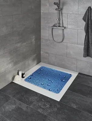 Zdjęcie produktu dla Kleine Wolke 5313769002, Mata antypoślizgowa do kąpieli, Niebieski, 40 °C, 550 mm, 550 mm