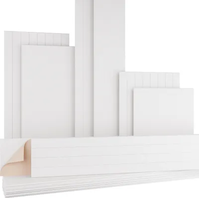 Produktbild von AKUSTIKO Akustikpaneele Selbstklebend 240x30cm - 1 Stück Weiß Akustik Wandpaneele Schallschutz & Raumakustik Panels Filz 9mm Hexim Decken- & Wandverkleidung Echo Reduzierung (0.72m²)