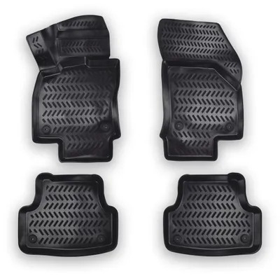 Immagine prodotto di Set di 4 tappetini 3D in gomma TPE, serie X, per Audi A3 (2013–2020)
