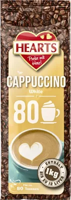 Produktbild von HEARTS Cappuccino White Line 20 x 1kg lnstant Kaffeepulver Getränkepulver