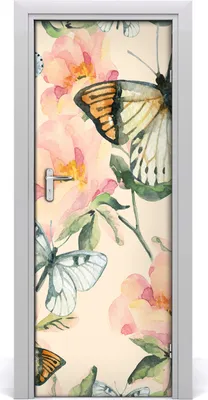 Immagine prodotto di Adesivi decorativi per pareti, dimensioni 75x205 cm. Adesivi autoadesivi, impermeabili, rimovibili. Ideali per camere da letto, soggiorni e decorazioni per la casa. Motivo: rose e farfalle