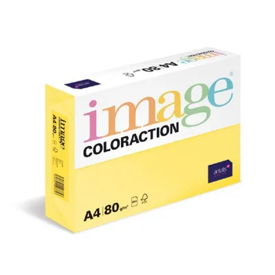 Produktbild von Kopa A4 Gelb-Des.Mix Coloraction, 500Bl, 80g