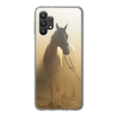 Produktbild von MuchoWow® Handyhülle Schutzhülle Hülle für Samsung Galaxy A32 5G Pferd - Licht - Sand Silikon Softcase Handy Hülle - Softcase