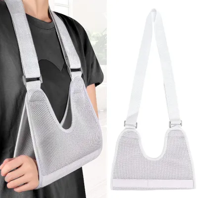 Imagen del producto de Soporte para el brazo transpirable y ajustable, de 30,5 x 22 cm, para lesiones de hombro y muñeca