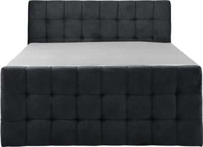 Produktbild von KSHOMECONCEPT Boxspringbetten mit Bettkasten IMPERIAL 180x200 cm, Bonell Matratze H3, Grau