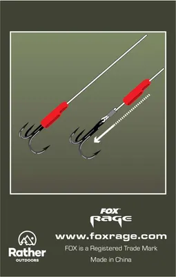 Produktbild von Fox Rage Predator Red Treble Hook Sleeves Medium