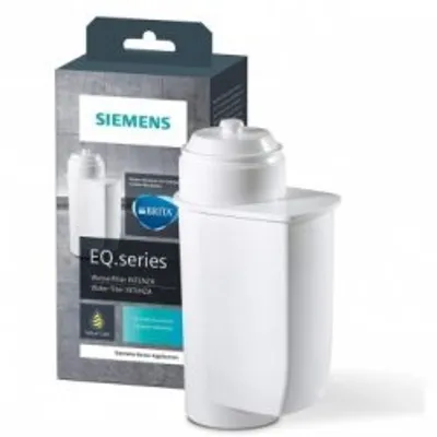 A Siemens water filter cartridge and its packaging are shown against a white background.