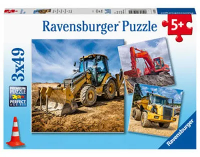 Obrázok produktu pre Ravensburger Digger at work!, 49 kusov, Vozidlá, 5 rok / roky