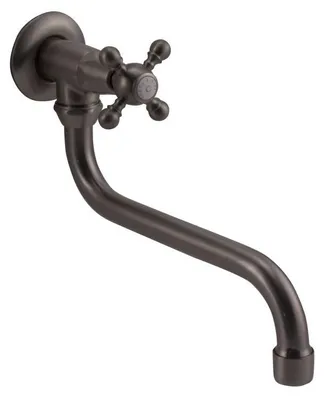 Immagine prodotto di Rubinetto da parete classico PB con manopola a stella per acqua fredda e bocca lunga in acciaio inossidabile 1208855642