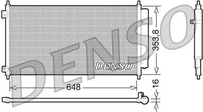 Produktbild von DENSO DCN40010 Kondensator Klimaanlage Klimakondensator für HONDA ACCORD VIII (CU) +Trockner