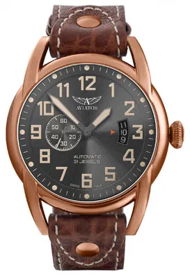 Zdjęcie produktu dla Zegarek Aviator V.3.18.8.314.4 brązowy