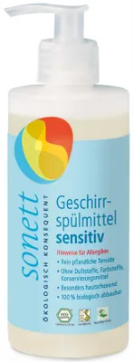 Produktbild von Sonett Geschirrspülmittel sensitiv, Flüssigkeit, Pumpenflasche, 300 ml