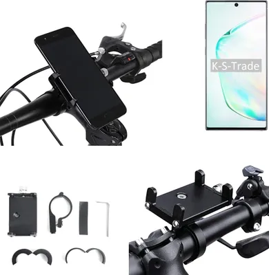 Produktbild von K-S-Trade Handyhalterung für das Fahrrad kompatibel mit Samsung Galaxy Note 10+ 5G Halter Lenkstange Fahrradhalterung Motorrad Bike Mount Befestigung