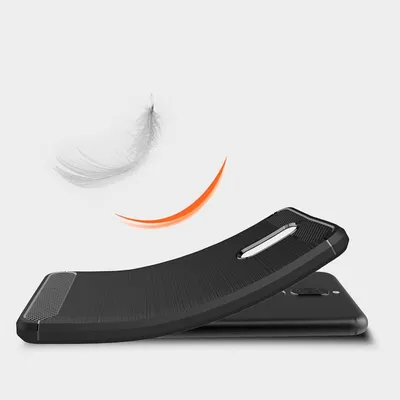 Produktbild von Huawei Mate 10 Lite TPU Case Carbon Fiber Optik Brushed Schutz Hülle Grau