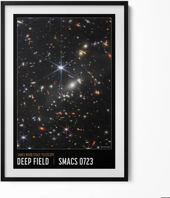 Produktbild von Kosmos-Themenposter NASA-Bilder– Wandbild mit Rahmen – Gerahmtes Bild  – Wanddekoration – 70x100 cm –  Schwarz Rahmen
