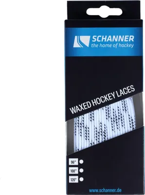 Produktbild von SCHANNER Eishockey-Schnürsenkel gewachst, Farbe:wbk, Größe:96'/244cm