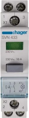 Produktbild von Druckknopfschalter mit grünem Licht 16A 2Z SVN433