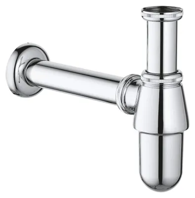 Universal-Siphon für Waschbecken, 1 1/4 Zoll, Messing, höhenverstellbar