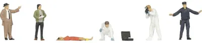 H0 Kriminalpolizei mit Leiche, 1:87, Kunststoff, 1 Figur