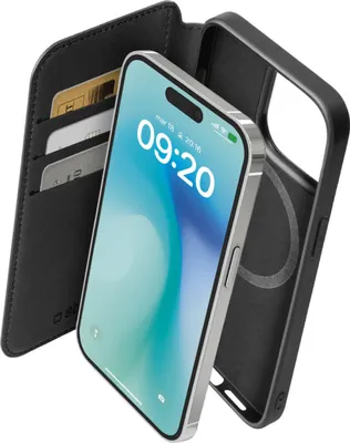 Produktbild von SBS Book Wallet MagSafe iPhone 16 Pro schwarz
