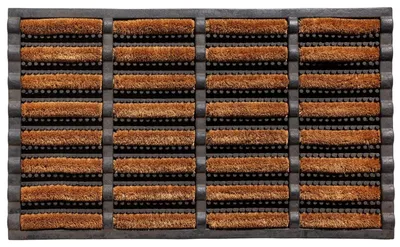 Produktbild von Robuste Fußmatte aus Kokos und Gummi 45 x 75 cm