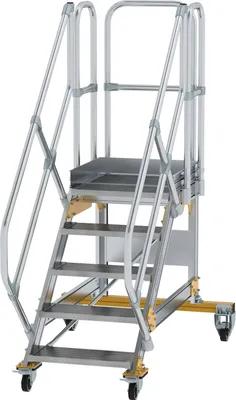 Produktbild von MUNK Plattformtreppe fahrbar 45° Stufenbreite 600mm 5 Stufen